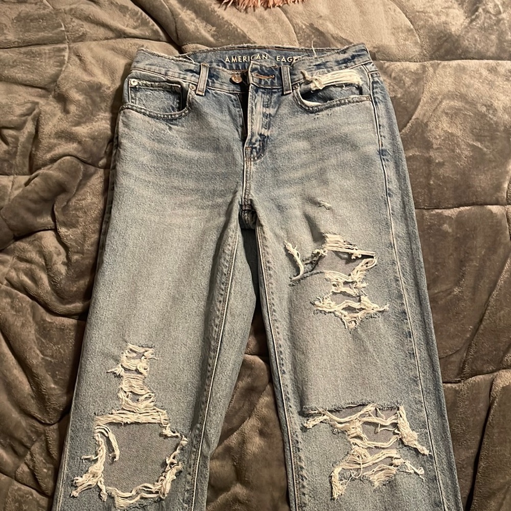 BRAND NEW NEVER WORN size 0 jeans American eagle ‘90s straight